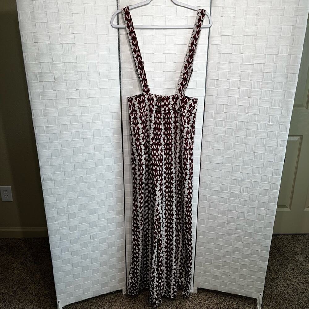 Gimmicks By Buckle Women’s Wide Leg Woven Overalls Size Small Hipster Boho - Picture 2 of 13